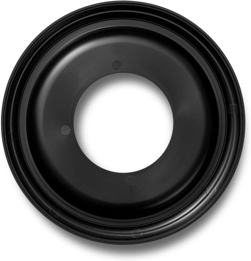 ELFCAB 2 Pack Black Molded Nylon Ceiling Medallion for Light Fixtures and Ceiling Fans 10"OD x 4"ID x 1"P (Fits Canopies up to7-1/4") - Image 4